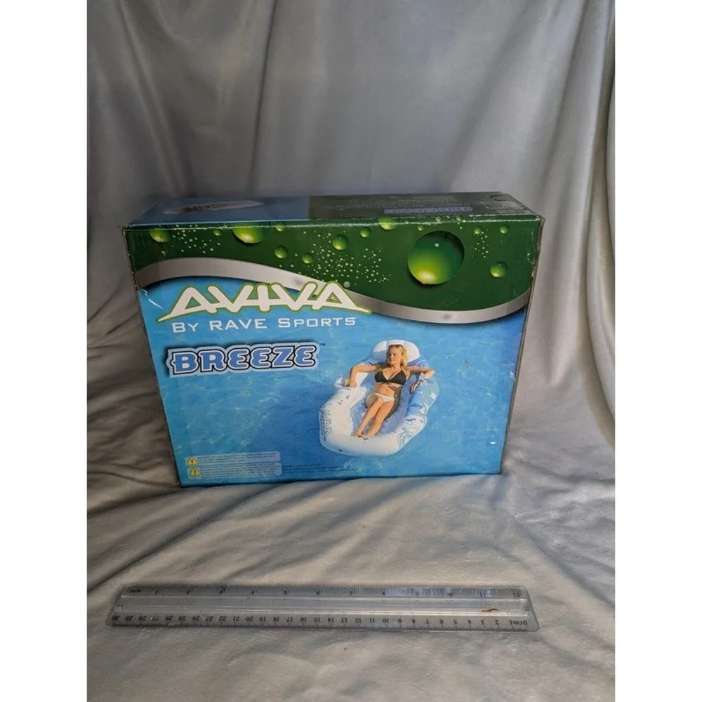 Aviva by Rave Sports Breeze Inflatable Pool Lake Lounge Float Raft New In Box